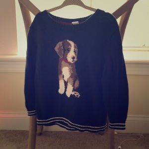 Toddler crew neck puppy dog sweater